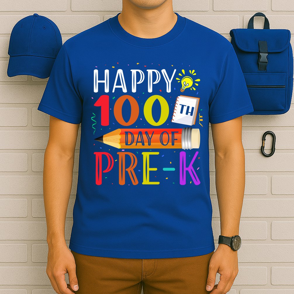 100 Days Of School Teacher Student 100th Day Pregiftk Gift T-Shirt