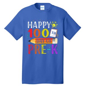 100 Days Of School Teacher Student 100th Day Pregiftk Gift Tall T-Shirt