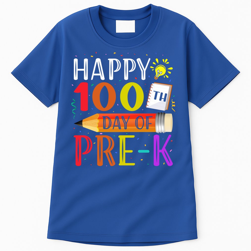 100 Days Of School Teacher Student 100th Day Pregiftk Gift Tall T-Shirt