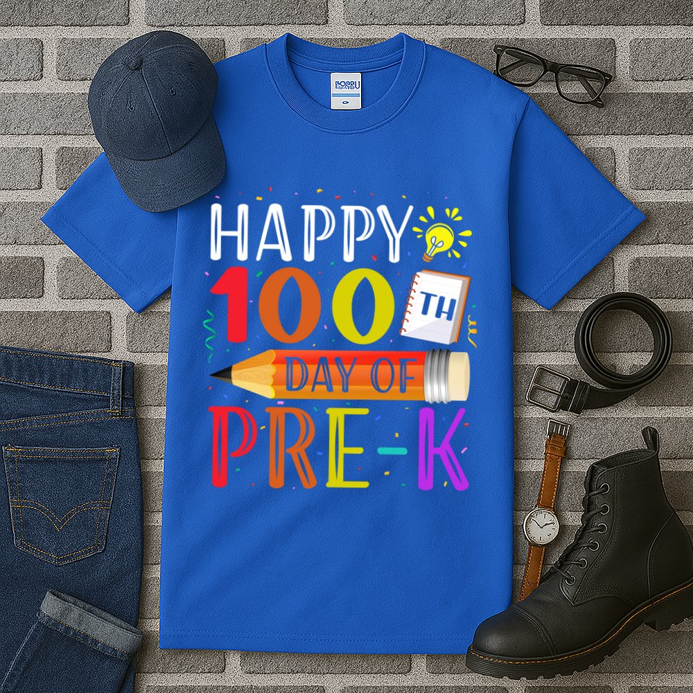 100 Days Of School Teacher Student 100th Day Pregiftk Gift Tall T-Shirt