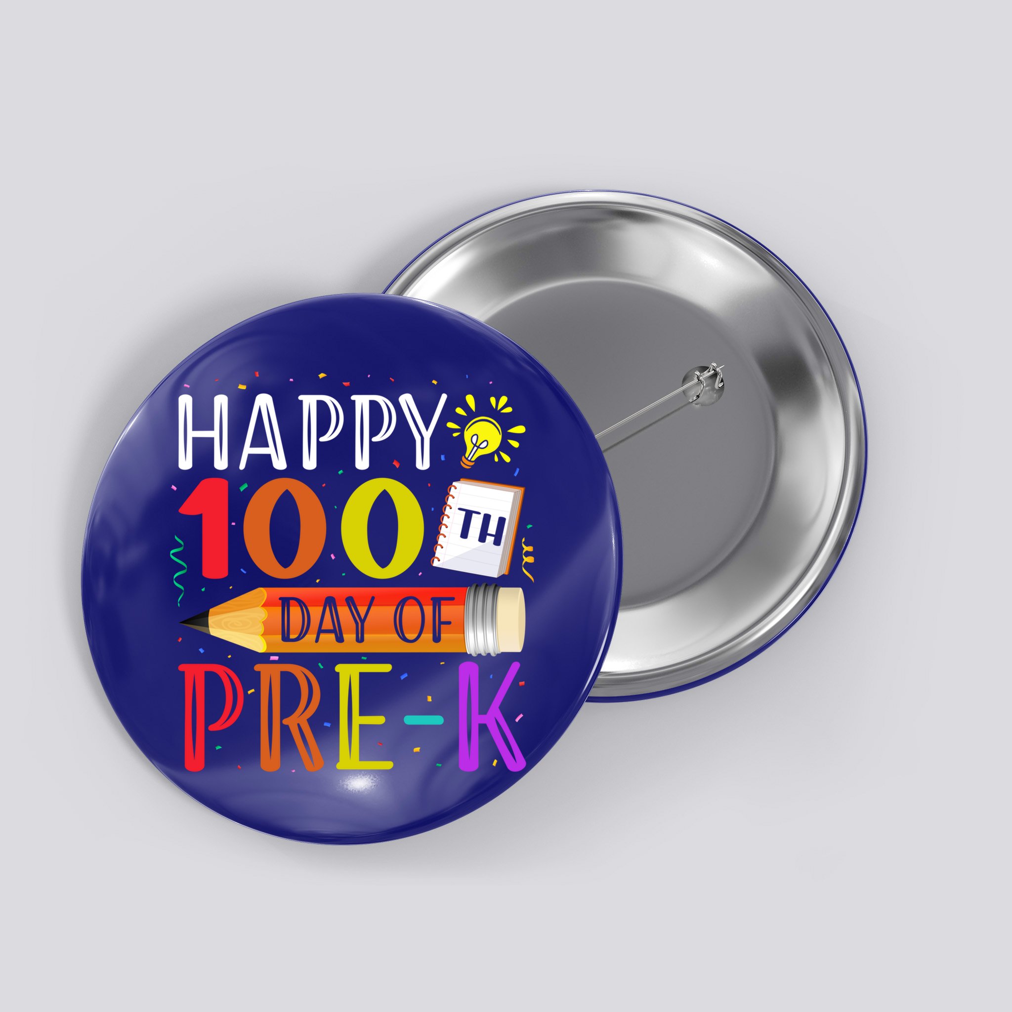 100 Days Of School Teacher Student 100th Day Pregiftk Gift Button
