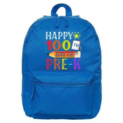 100 Days Of School Teacher Student 100th Day Pregiftk Gift 16 in Basic Backpack