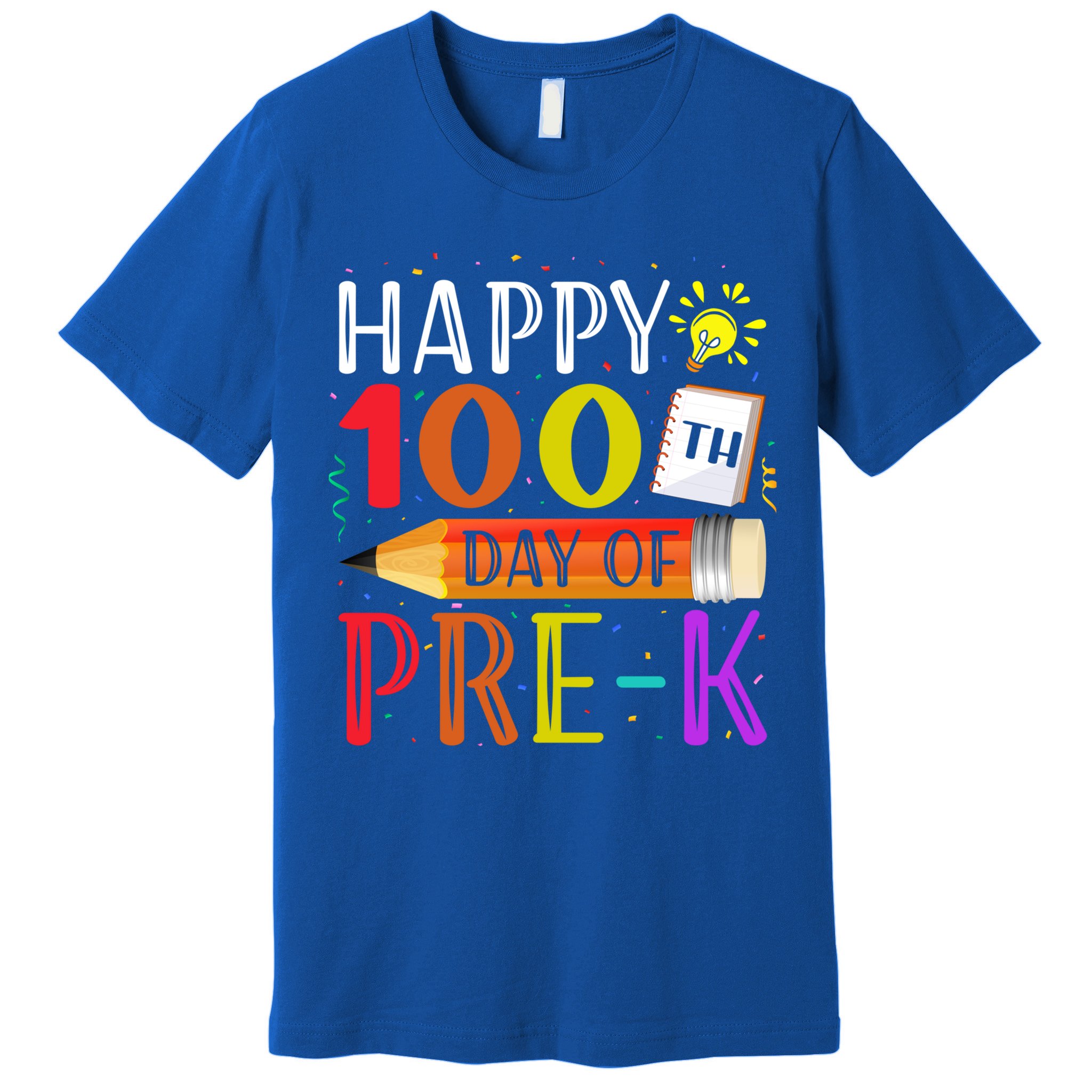 100 Days Of School Teacher Student 100th Day Pregiftk Gift Premium T-Shirt