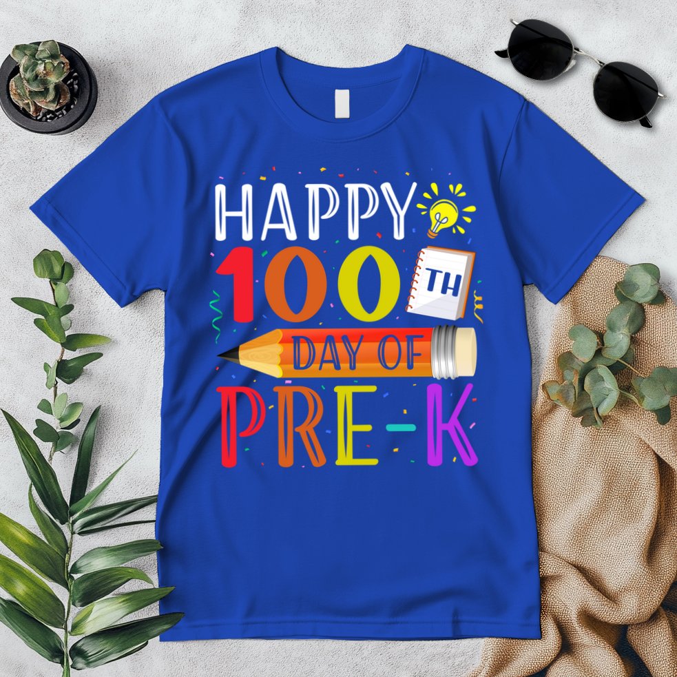 100 Days Of School Teacher Student 100th Day Pregiftk Gift Premium T-Shirt