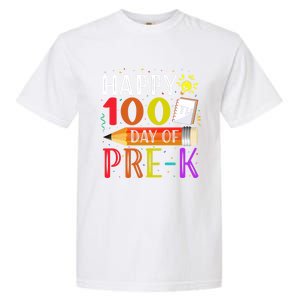 100 Days Of School Teacher Student 100th Day Pregiftk Gift Garment-Dyed Heavyweight T-Shirt