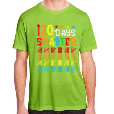 120th Day Of School Teacher Child Happy 120 Days Smarter Adult ChromaSoft Performance T-Shirt