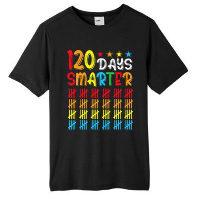 120th Day Of School Teacher Child Happy 120 Days Smarter Tall Fusion ChromaSoft Performance T-Shirt