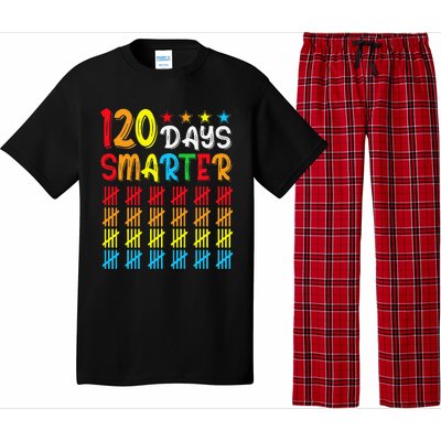 120th Day Of School Teacher Child Happy 120 Days Smarter Pajama Set