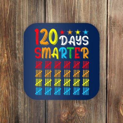 120th Day Of School Teacher Child Happy 120 Days Smarter Coaster