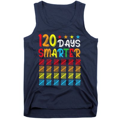 120th Day Of School Teacher Child Happy 120 Days Smarter Tank Top