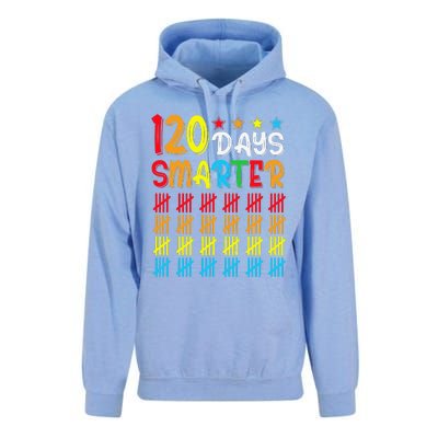 120th Day Of School Teacher Child Happy 120 Days Smarter Unisex Surf Hoodie