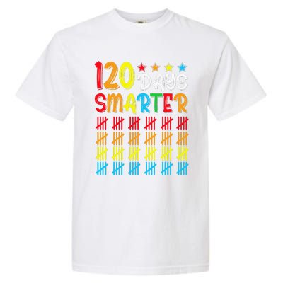 120th Day Of School Teacher Child Happy 120 Days Smarter Garment-Dyed Heavyweight T-Shirt