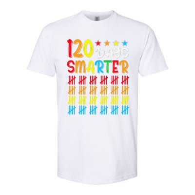 120th Day Of School Teacher Child Happy 120 Days Smarter Softstyle CVC T-Shirt