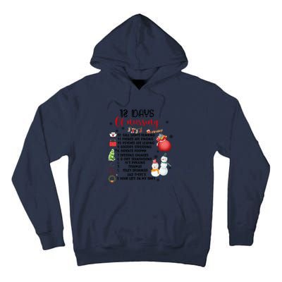 12 Days Of Nursing Funny Nurse Christmas Tall Hoodie