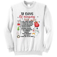 12 Days Of Nursing Funny Nurse Christmas Sweatshirt