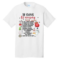 12 Days Of Nursing Funny Nurse Christmas Tall T-Shirt