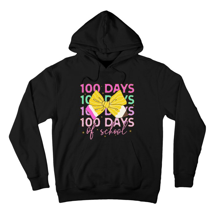 100 Days Of School Costume 100 Days Of School Girl Gift Hoodie