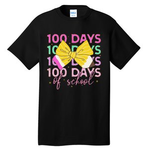 100 Days Of School Costume 100 Days Of School Girl Gift Tall T-Shirt