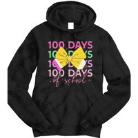 100 Days Of School Costume 100 Days Of School Girl Gift Tie Dye Hoodie