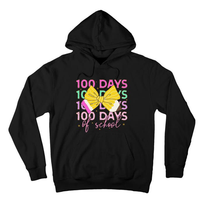 100 Days Of School Costume 100 Days Of School Girl Gift Tall Hoodie