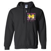 100 Days Of School Costume 100 Days Of School Girl Gift Full Zip Hoodie