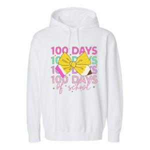 100 Days Of School Costume 100 Days Of School Girl Gift Garment-Dyed Fleece Hoodie