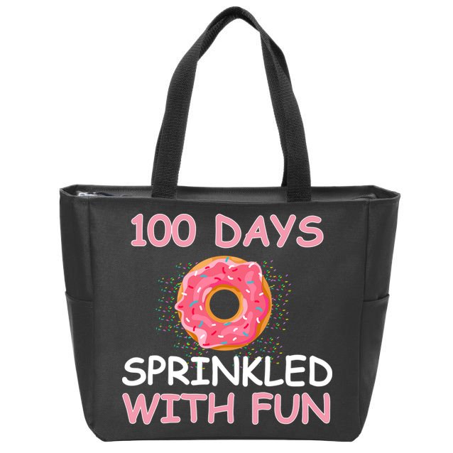 100th Day Of School Zip Tote Bag