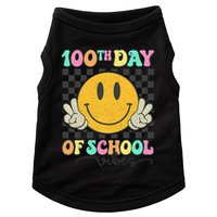 100th Day Of School Vibes Smiley Face Fun Design Doggie Tank