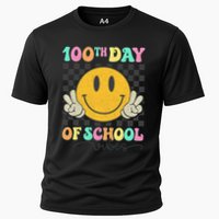 100th Day Of School Vibes Smiley Face Fun Design Performance Shirt