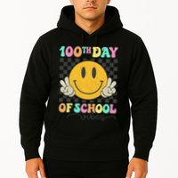 100th Day Of School Vibes Smiley Face Fun Design Hoodie