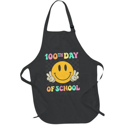 100th Day Of School Vibes Smiley Face Fun Design Apron