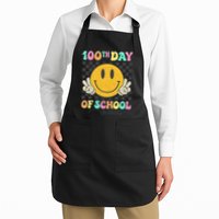 100th Day Of School Vibes Smiley Face Fun Design Apron