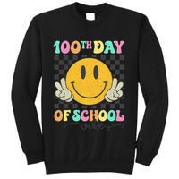 100th Day Of School Vibes Smiley Face Fun Design Sweatshirt