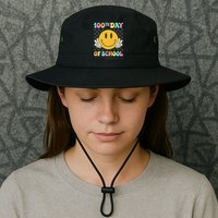 100th Day Of School Vibes Smiley Face Fun Design Legacy Cool Fit Booney Bucket Hat