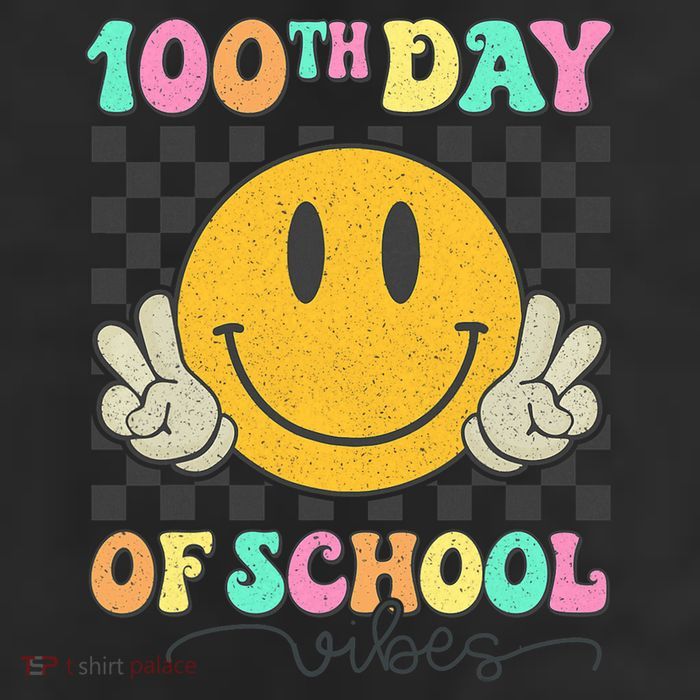 100th Day Of School Vibes Smiley Face Fun Design Trucker Hat