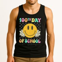 100th Day Of School Vibes Smiley Face Fun Design Tank Top