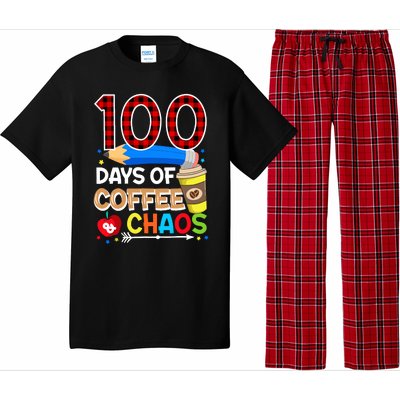 100 Days Of Coffee & Chaos - 100th Day Of School Teacher Pajama Set