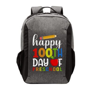 100 Days Of Preschool Happy 100Th Day Of School Preschool Gift Vector Backpack