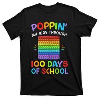 100th Day Of School Poppin My Way Through 100 Days T-Shirt