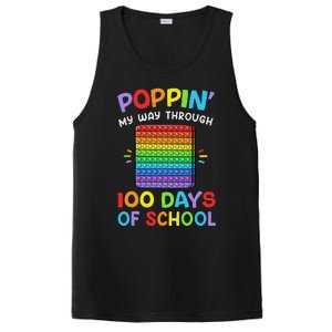 100th Day Of School Poppin My Way Through 100 Days PosiCharge Competitor Tank