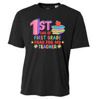 1st Day Of First Grade Pray For My Teacher Cooling Performance Crew T-Shirt