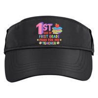 1st Day Of First Grade Pray For My Teacher Adult Drive Performance Visor