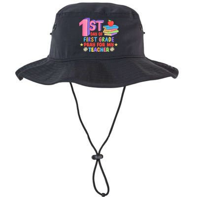 1st Day Of First Grade Pray For My Teacher Bucket Hat