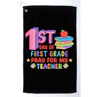 1st Day Of First Grade Pray For My Teacher Golf Towel
