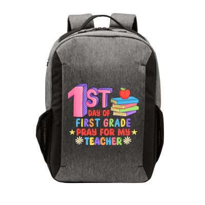1st Day Of First Grade Pray For My Teacher Vector Backpack