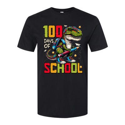 100 Days Of School Trex 100 Days Smarter 100th Day Of School Softstyle® CVC T-Shirt