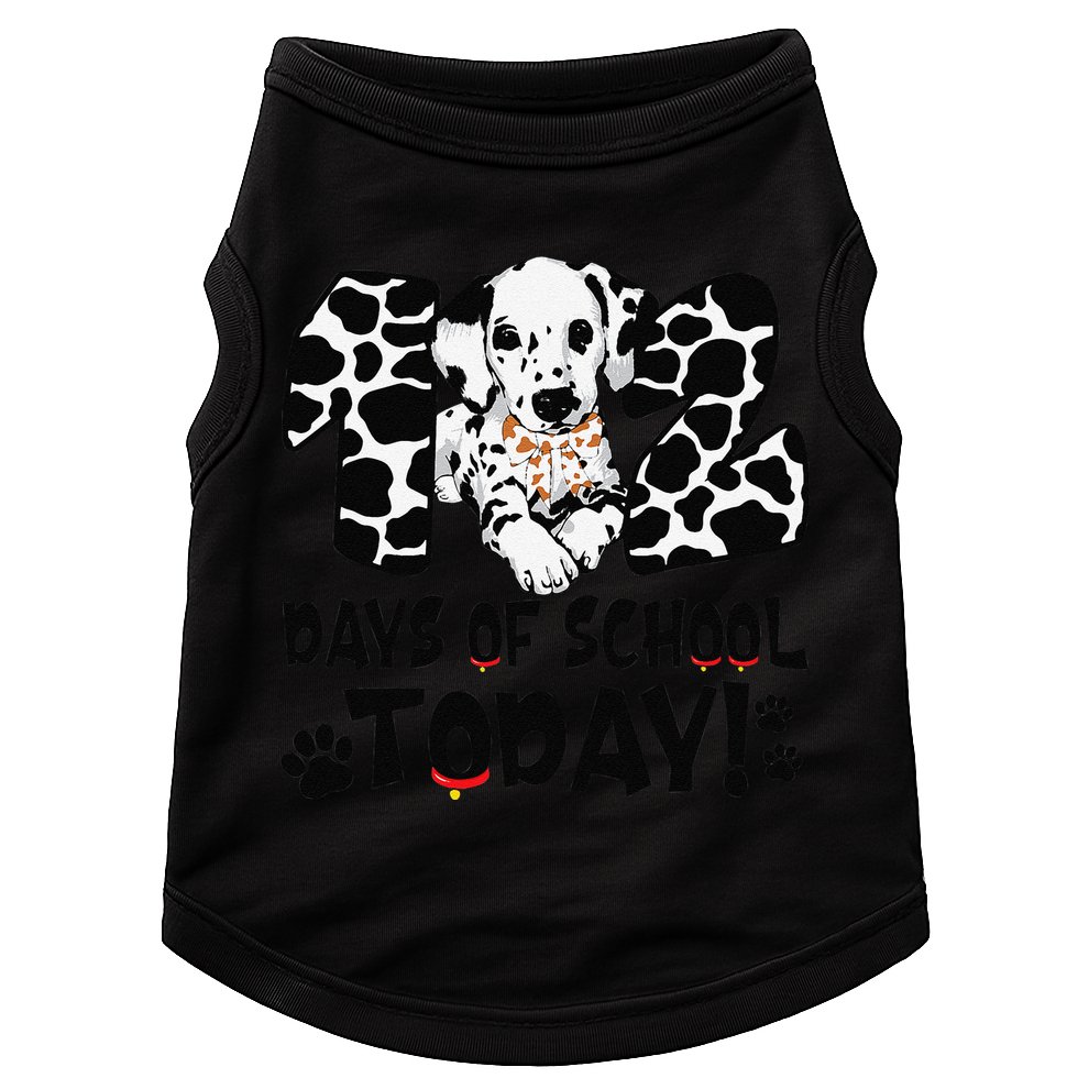 102 Days Of School Today Dalmatian Dog Funny 100th Day Doggie Tank