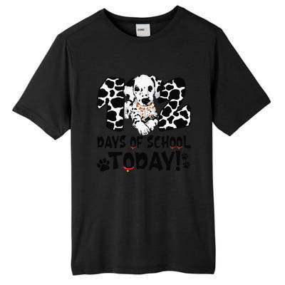 102 Days Of School Today Dalmatian Dog Funny 100th Day Tall Fusion ChromaSoft Performance T-Shirt