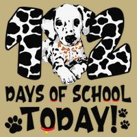 102 Days Of School Today Dalmatian Dog Funny 100th Day T-Shirt