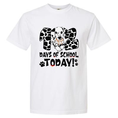 102 Days Of School Today Dalmatian Dog Funny 100th Day Garment-Dyed Heavyweight T-Shirt